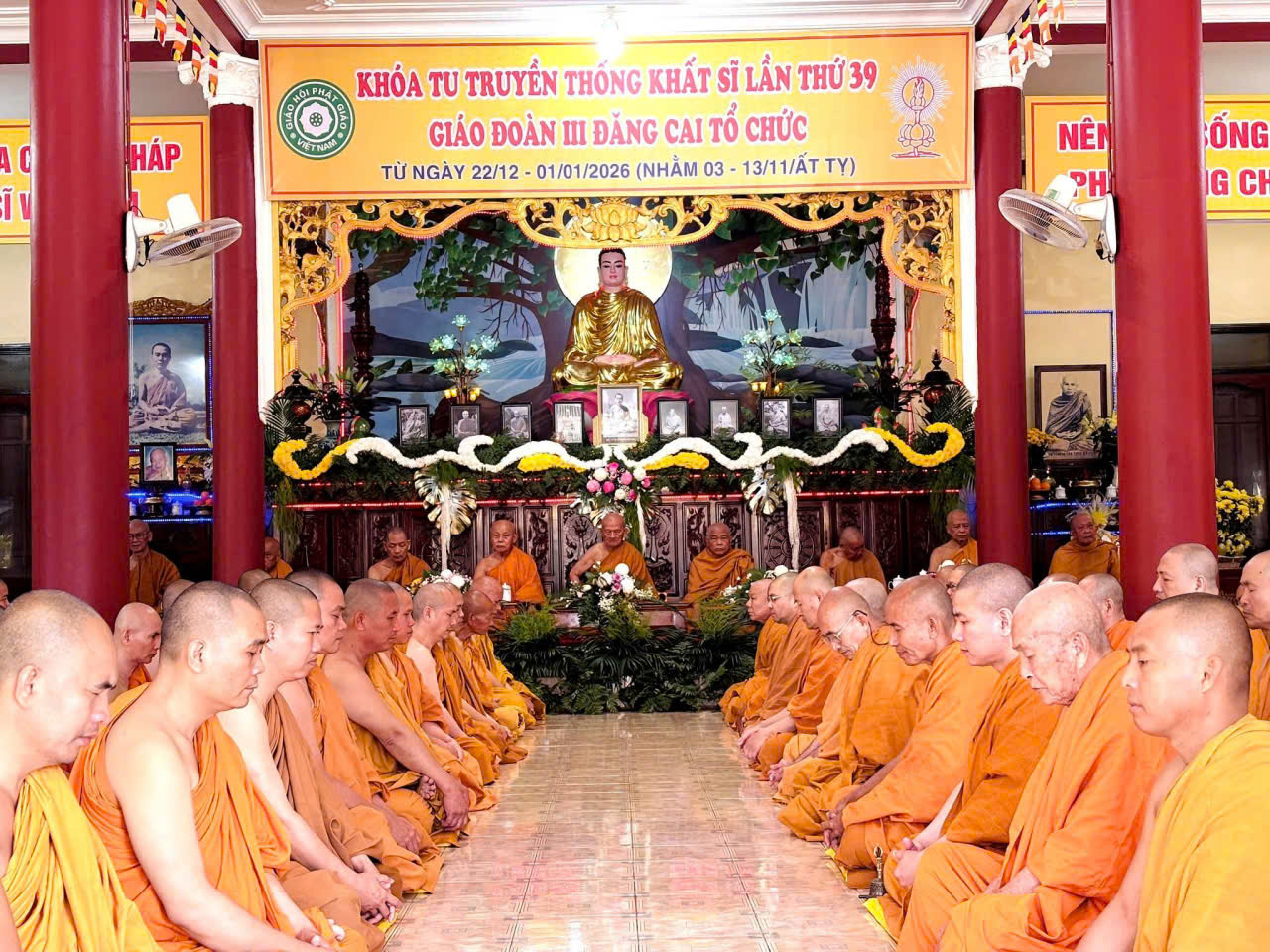 Hệ phái Phật giáo Khất sĩ trang nghiêm khai mạc Khóa tu Truyền thống Khất sĩ lần thứ 39